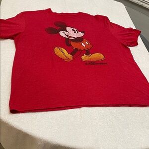Authentic Iconic Original Disney Park Merch Mickey Mouse Cap Sleeve Retro Large